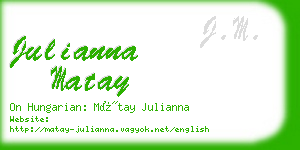 julianna matay business card